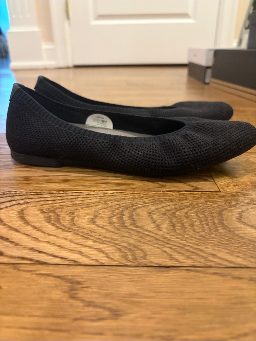 allbirds Black Knit Ballet Flats